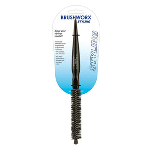 Brushworx - Styler Small Bottle Bristle Hair Brush - Black 25mm