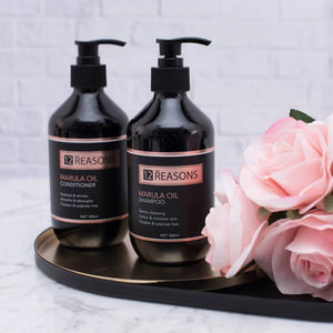 12 Reasons Marula Oil Shampoo and Conditioner 400ml duo bottles