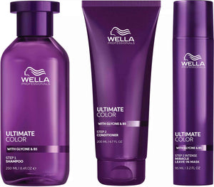 Wella Professionals - Ultimate Color Shampoo 250ml, Conditioner 200ml & Mask 95ml Trio Bundle