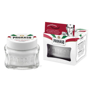 Proraso - Sensitive Pre-Shave Cream Jar White – Twin Pack (2 x 100g) – Proraso - Sensitive Pre-Shave Cream Jar White 100g