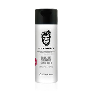 Slick Gorilla - Daily 2 in 1 Shampoo & Conditioner – Twin Pack (2 x 200ml) – Slick Gorilla - Daily 2 in 1 Shampoo & Conditioner 200ml