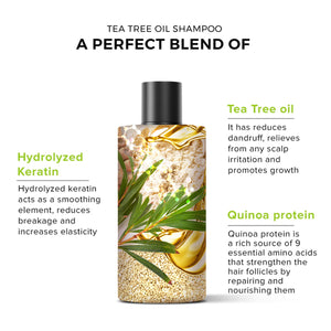 De Fabulous Tea Tree Oil Shampoo 250ml – back of bottle