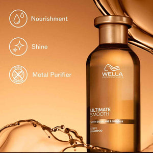 Wella Professionals - Ultimate Smooth Shampoo, Conditioner & Mask Trio Bundle