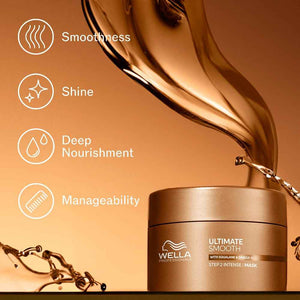 Wella Professionals - Ultimate Smooth Shampoo, Conditioner & Mask Trio Bundle