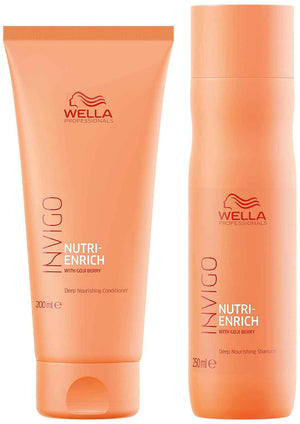 Wella Professionals - Invigo Nutri-Enrich Deep Nourishing Shampoo 250ml & Conditioner 200ml Duo Bundle