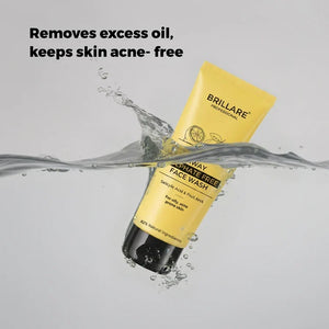 Brillare - Oil Away Face Wash & Moisturiser Duo Bundle – Brillare Oil Away Face Wash For Oily, Acne Prone Skin 100ml (detail)