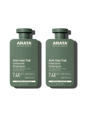 Arata - Anti-Hair Fall Intensive Shampoo 200ml Pack of 2