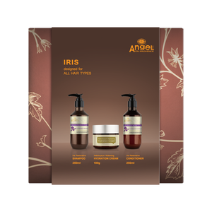 Angel En Provence - Iris Restorative & Hydration Cream Trio Gift Pack – front of pack