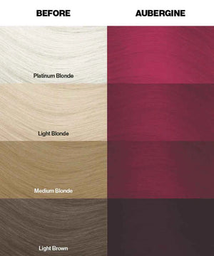 Crazy Color - Semi-Permanent Hair Color Aubergine 100ml