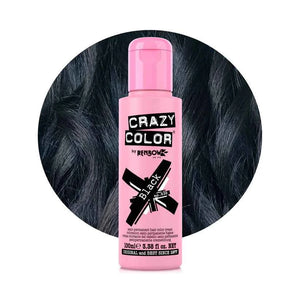 Crazy Color - Semi-Permanent Hair Color Black 100ml