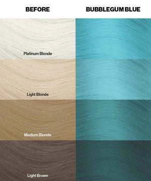 Crazy Color - Semi-Permanent Hair Color Bubblegum Blue 100ml
