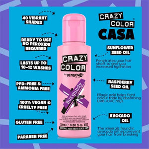 Crazy Color - Semi-Permanent Hair Color Burgundy 100ml