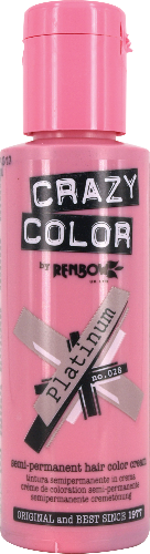 Crazy Color - Semi-Permanent Hair Color Platinum 100ml - Zilion