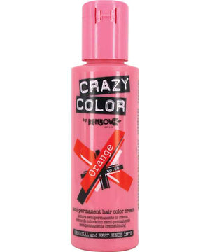 Crazy Color - Semi-Permanent Hair Color Orange 100ml - Zilion