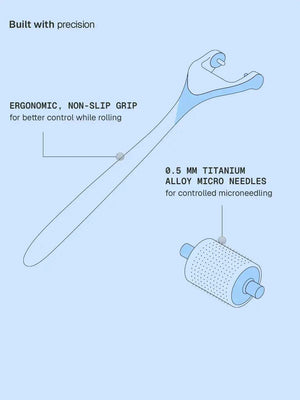 Arata - Derma Roller 0.5mm with 540 Titanium Micro Needles