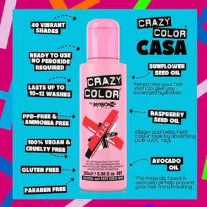 Crazy Color - Semi-Permanent Hair Color Fire 100ml