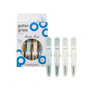 Framar - Beach Bum Detangler Brush & Gator Grips Duo Bundle – Framar Gator Grips - Beach Bum