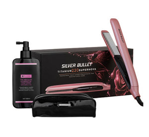 Silver Bullet Supernova Straightener Bundle Vintage Rose gift set