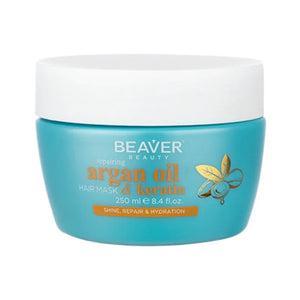 Beaver - Argan & Keratin Shampoo, Conditioner, Mask & Serum Quad Bundle – Beaver Argan & Keratin Mask 250ml