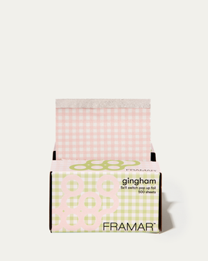 Framar pink and green gingham switch pop up box
