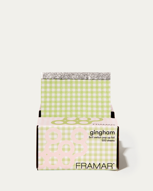 Framar pink and green gingham foil sheets