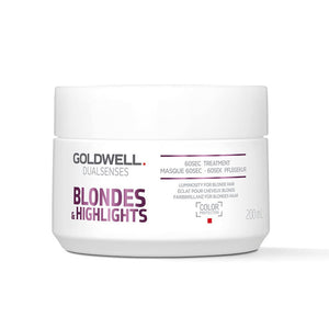 Goldwell - Blonde & Highlights Shampoo, Conditioner, Treatment & Serum Spray Quad Bundle – Goldwell Blonde & Highlights 60sec Treatment 200ml