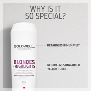 Goldwell - Blonde & Highlights Anti-Yellow Conditioner 300ml – product view 3