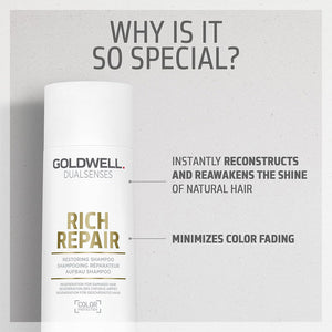 Goldwell - Rich Repair Restoring Shampoo 300ml – product view 4