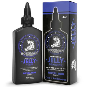 Bossman - Royal Oud Beard Care Trio Bundle (Conditioner, Jelly & Balm) – Bossman Beard Jelly Royal Oud 4oz