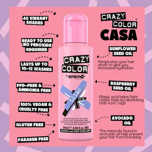 Crazy Color - Semi-Permanent Hair Color Lilac 100ml