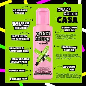 Crazy Color - Semi-Permanent Hair Color Lime Twist 100ml