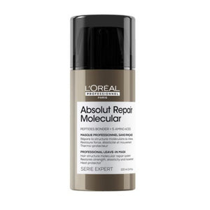 L'Oreal Professionnel - Absolut Repair Molecular Shampoo, Rinse-Off Serum, Mask & Leave-In Mask Quad Bundle – L'Oreal Professionnel Absolut Repair Molecular Leave-in Mask 100ml