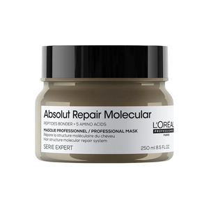 L'Oreal Professionnel - Absolut Repair Molecular Shampoo, Rinse-Off Serum, Mask & Leave-In Mask Quad Bundle – L'Oreal Professionnel Absolut Repair Molecular Mask 250ml