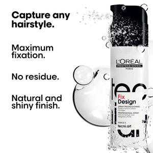 L'Oreal Professionnel - Tecni.Art Fix Design Directional Setting Spray 200ml – styling results