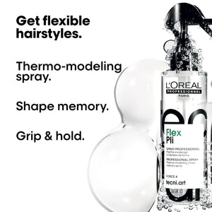 L'Oreal Professionnel - Tecni.Art Flex Pli Thermo Modelling Spray 190ml – styling results