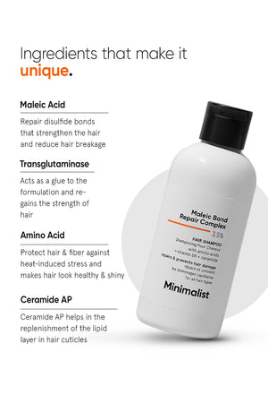 Minimilist - Maleic Bond Repair Complex 3.5% Hair Shampoo -250ml - Zilion