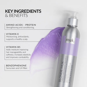 Muk Hair - Blonde 1 Minute Maintenance Treatment 300ml – benefits