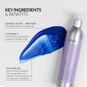 Muk Hair - Blonde Maintenance Shampoo 300ml – benefits