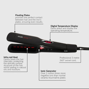 Muk Hair - Hair Straightener Wide Plate Style Stick – plates