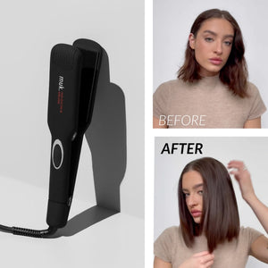 Muk Hair - Hair Straightener Wide Plate Style Stick – digital display