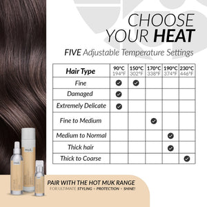 Muk Hair - Hot Paddle Hair Straightener Brush – features