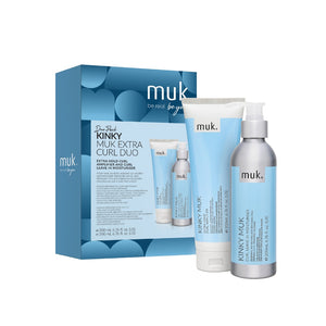 Muk Hair - Kinky Extra Curl Duo (Extra Hold Curl Amplifier and Leave In Moisturiser) – front of pack
