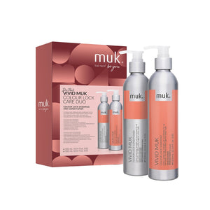 Muk Hair - Vivid Colour Lock 300ml Shampoo and Conditioner Duo – front of pack