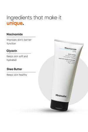 Minimilist - Niacinamide 5% Body Lotion 180g - Zilion