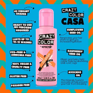 Crazy Color - Semi-Permanent Hair Color Orange 100ml