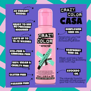 Crazy Color - Semi-Permanent Hair Color Peppermint 100ml