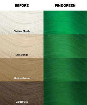 Crazy Color - Semi-Permanent Hair Color Pine Green 100ml