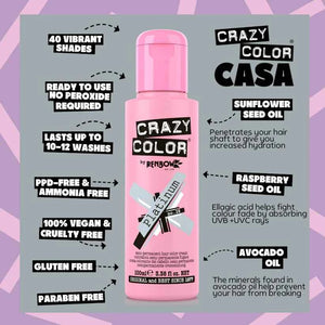 Crazy Color - Semi-Permanent Hair Color Platinum 100ml