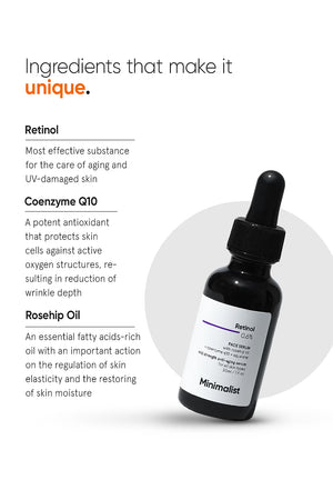 Minimilist - Retinol 0.6% Face Serum 30ml - Zilion