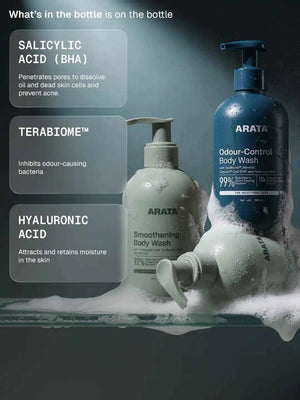 Arata - Smoothening & Odour Control Body Wash Duo 2 x 250ml